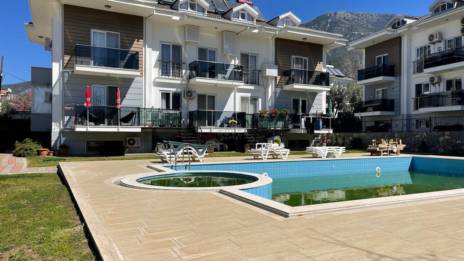 GÜVEN HOMES' TAN ÖLÜDENİZDE SATILIK 3+1 ORTAK HAVUZLU DAİRE