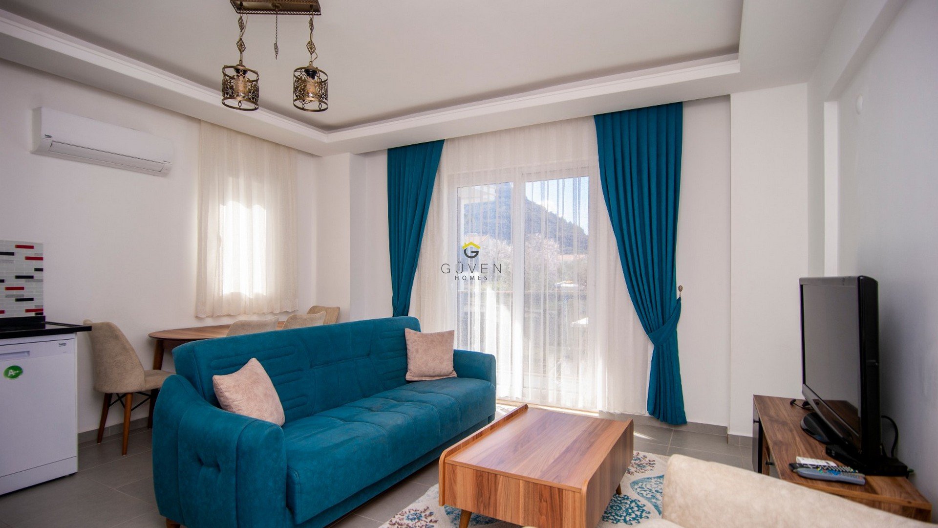 GÜVEN HOMES' TAN ÖLÜDENİZDE SATILIK 3+1 ORTAK HAVUZLU DAİRE